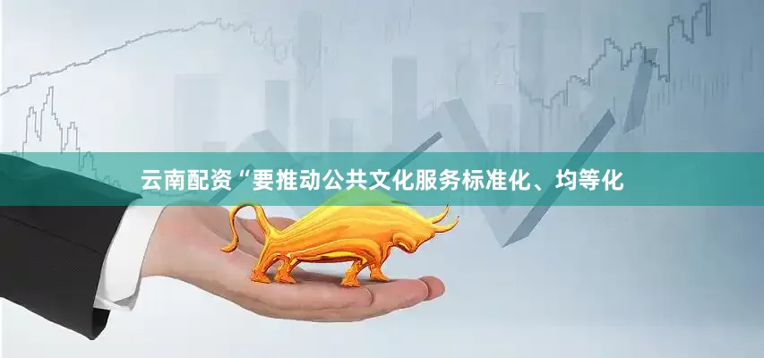云南配资“要推动公共文化服务标准化、均等化
