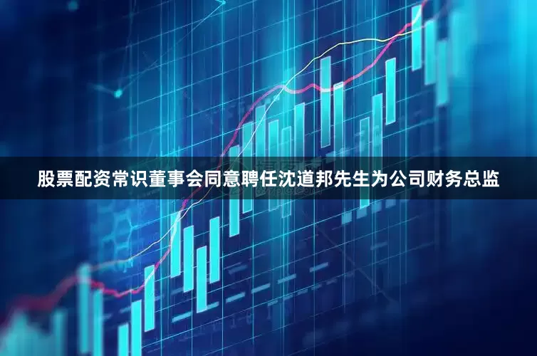 股票配资常识董事会同意聘任沈道邦先生为公司财务总监